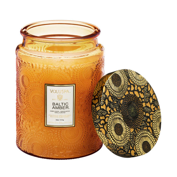 Voluspa Baltic Amber 100HR Candle Candles Voluspa   