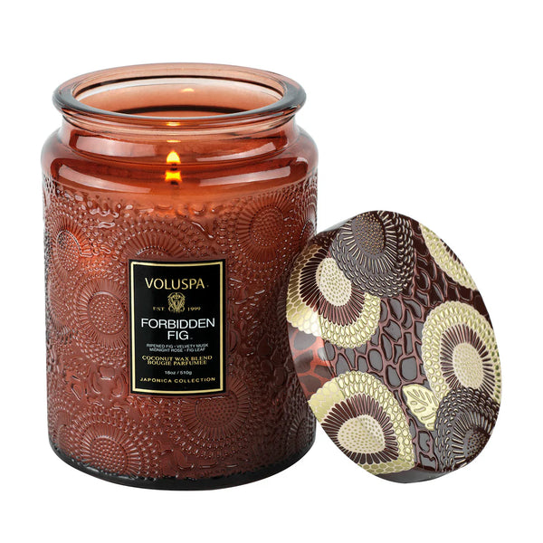 Voluspa Forbidden Fig 100HR Candle Candles Voluspa   