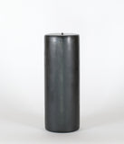 National Candle Pillar 95x250mm Black Candles National Candles   